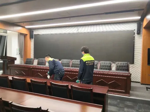 3000平米中石油办公楼除甲醛施工照片