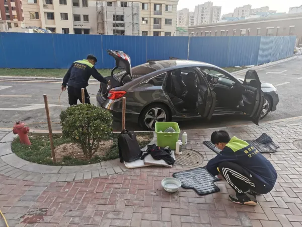 河西区汽车除甲醛施工照片