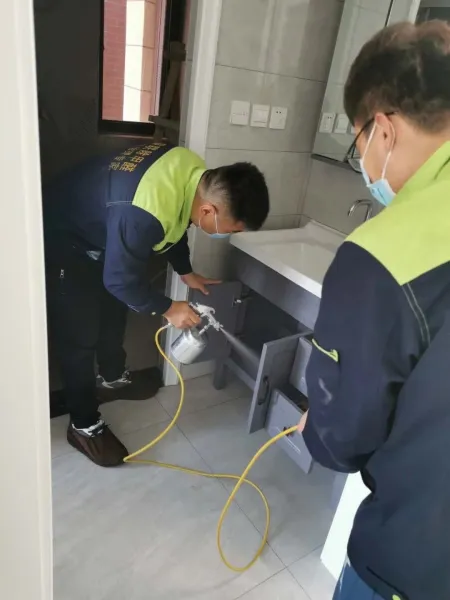 津南区景尚花园新房除甲醛施工照片