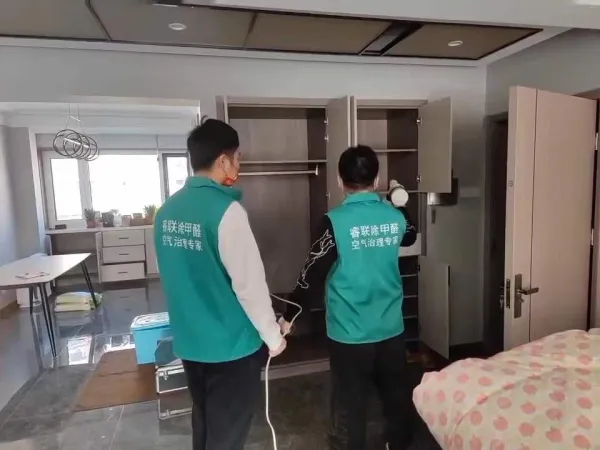 南开区天江格调花园除甲醛施工照片