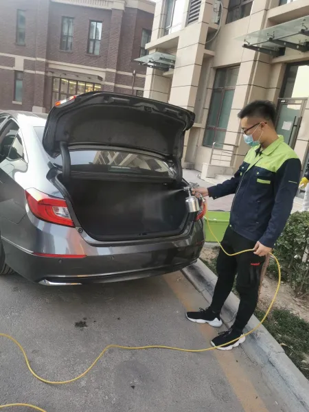 河西区汽车除甲醛施工照片