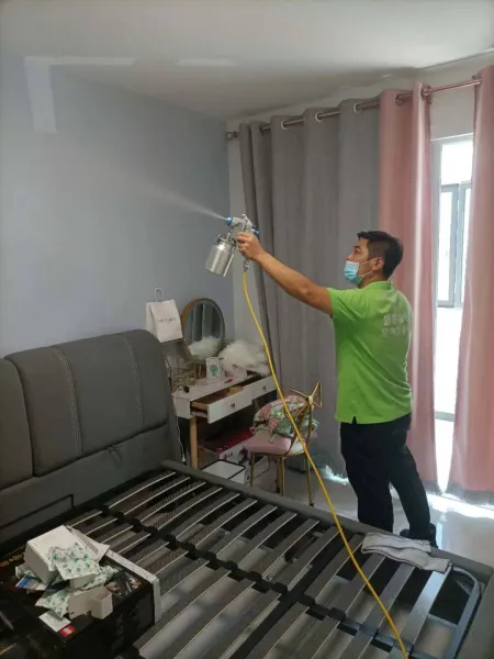 北辰区双街新城新房除甲醛施工照片