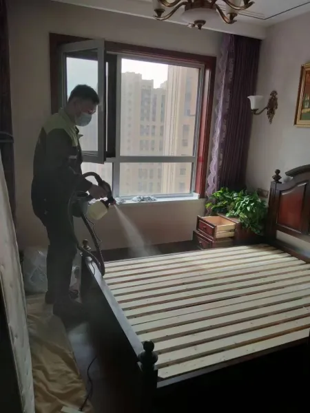 北辰区盛庭豪景除甲醛施工照片