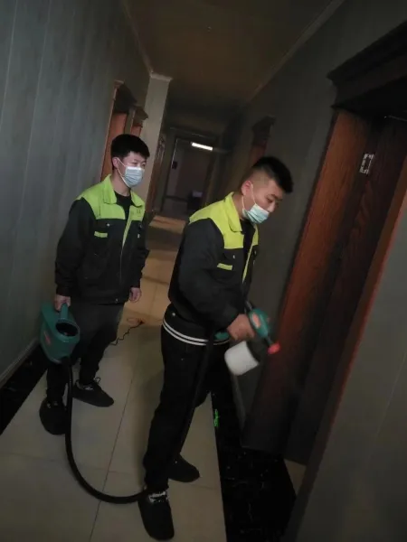 西青区李七庄盛阳浴场室内除醛净化服务施工照片