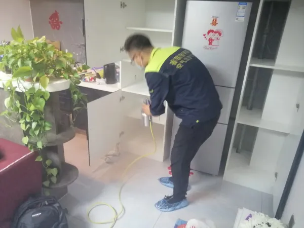 津南区金秋新苑除甲醛施工照片