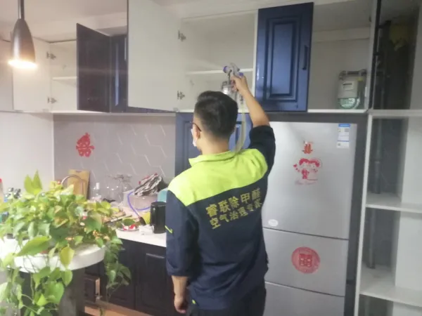 津南区金秋新苑除甲醛施工照片