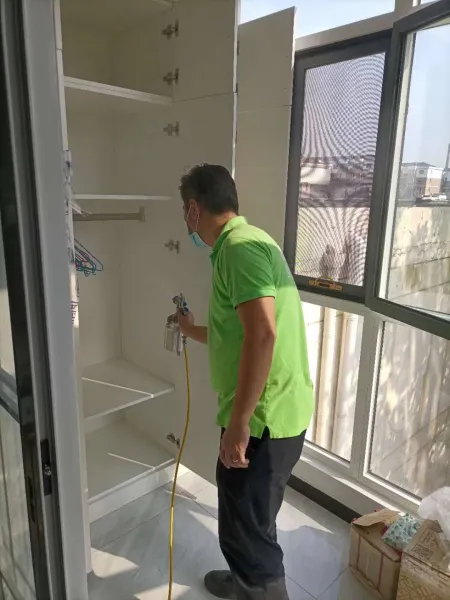 北辰区双街新城新房除甲醛施工照片