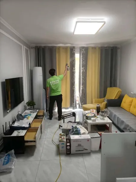 北辰区双街新城新房除甲醛施工照片