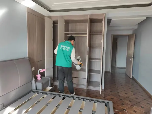 南开区天江格调花园除甲醛施工照片