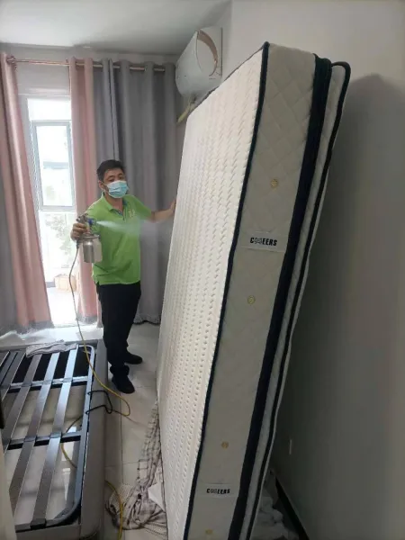 北辰区双街新城新房除甲醛施工照片