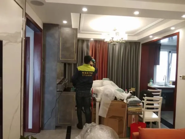 北辰区盛庭豪景除甲醛施工照片