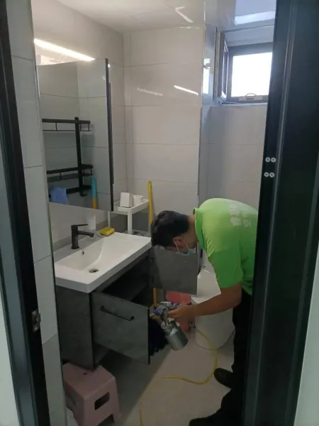 北辰区双街新城新房除甲醛施工照片