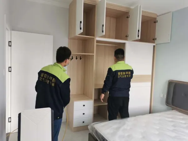 津南区景尚花园新房除甲醛施工照片