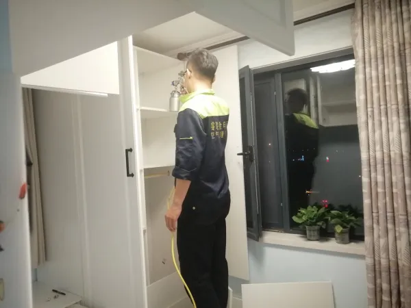 津南区金秋新苑除甲醛施工照片