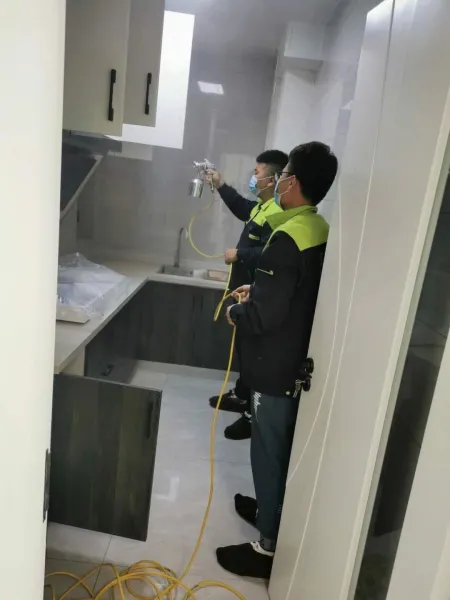 津南区景尚花园新房除甲醛施工照片