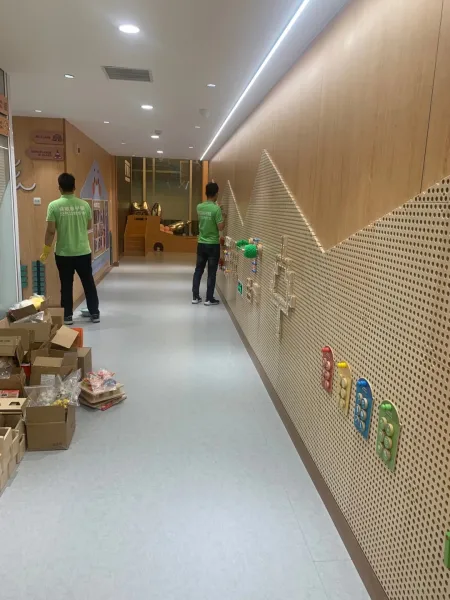 天津幼教行业领先品牌-“华夏未来教育集团”旗下：MOE MOE家国际托育中心除醛治理施工照片