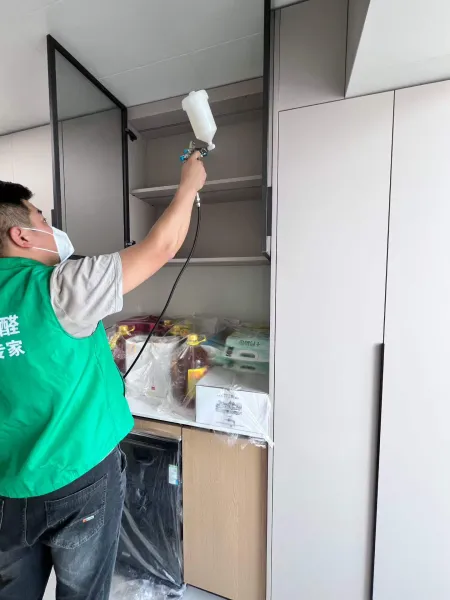 宁阳公寓除甲醛施工照片