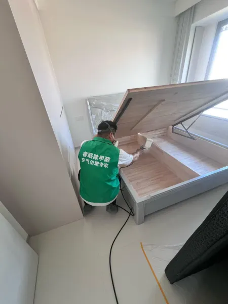 招商江山玺除甲醛施工照片