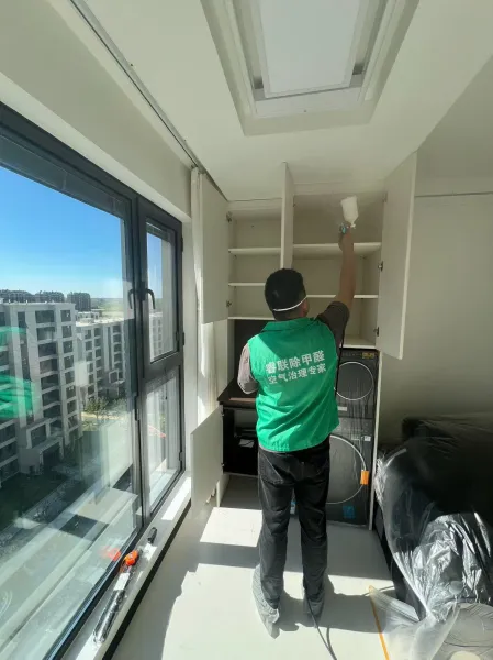 悦隽年华除甲醛施工照片